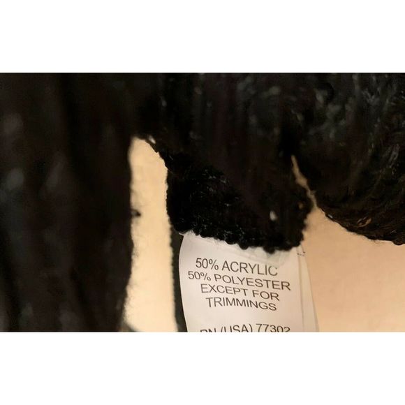 Zara Black Sequin Sweater Womens S - Picture 7 of 7